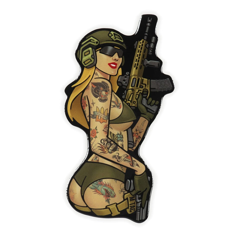 Load image into Gallery viewer, M-Tac Morale Sticker Tactical Girl