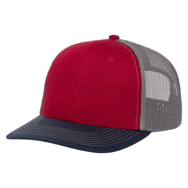 Load image into Gallery viewer, Red Cap | TriColor | Glacier MeshBack