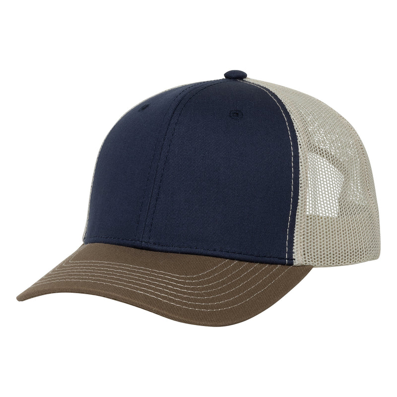 Load image into Gallery viewer, Deep Water Cap | TriColor | Stone MeshBack | Branded