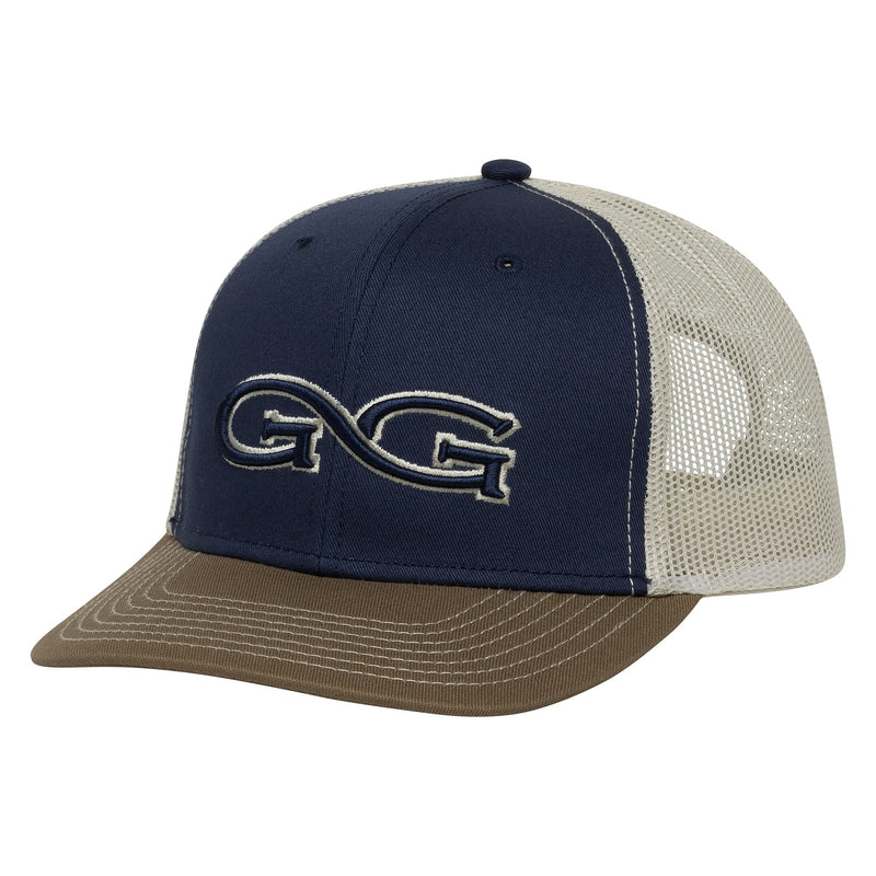 Load image into Gallery viewer, Deep Water Cap | TriColor | Stone MeshBack | Branded
