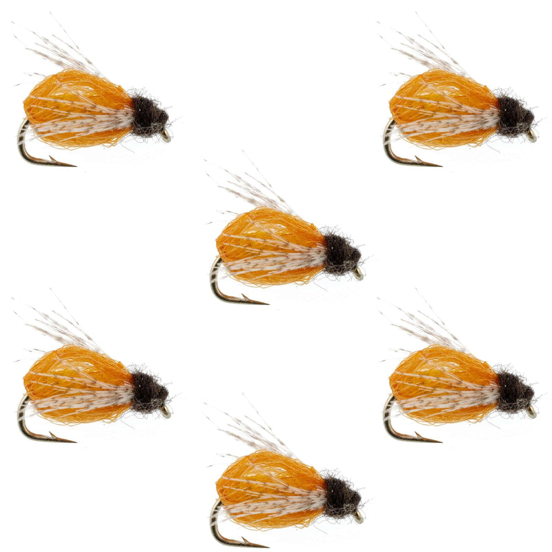 Load image into Gallery viewer, LaFontaine Amber Deep Sparkle Caddis Pupa - 6 Flies Hook Size 14
