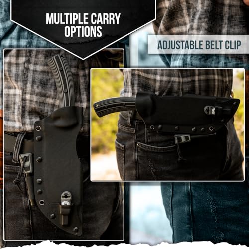 Load image into Gallery viewer, The Tracker D2 Steel Bushcraft Survival Knife Gift Set (Black and Gray)