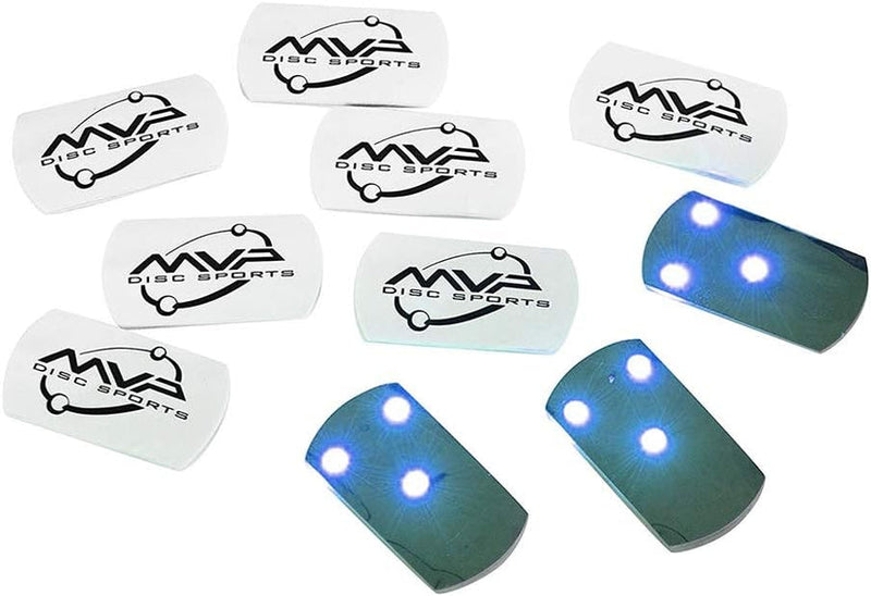 Load image into Gallery viewer, MVP Tri-Lit Turquoise LED Disc Lights (5, 10 or 20 Pack) - Glow Essential!