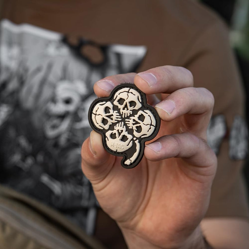 Load image into Gallery viewer, M-Tac Patch Clover with Skull 3D PVC