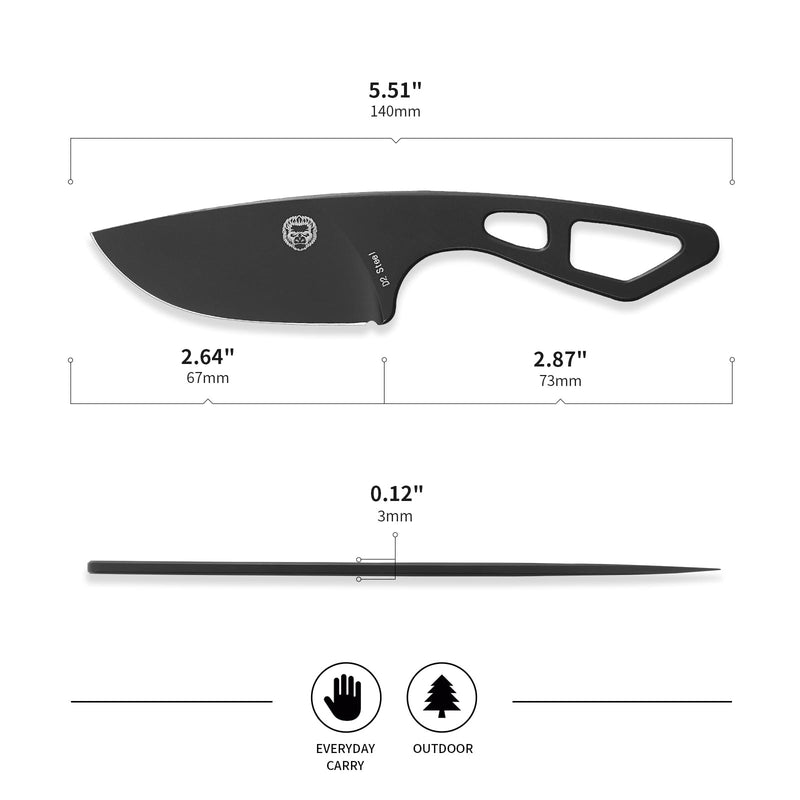 Load image into Gallery viewer, "THE SNAKEBITE" SURVIVAL NECK KNIFE