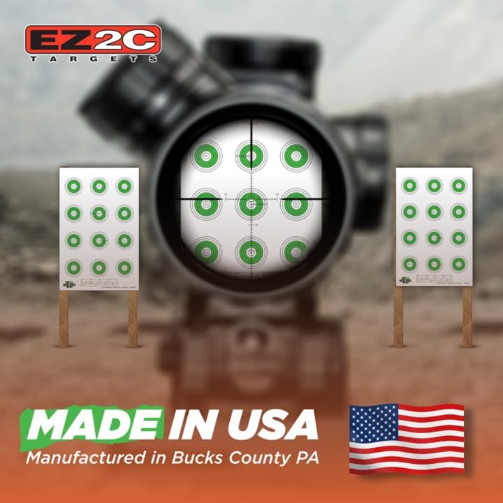 Load image into Gallery viewer, 25 EZ2C Targets Style 27/RD10: Small-bore 50ft Paper Shooting Target 11"x17" USA MADE Pad of 25