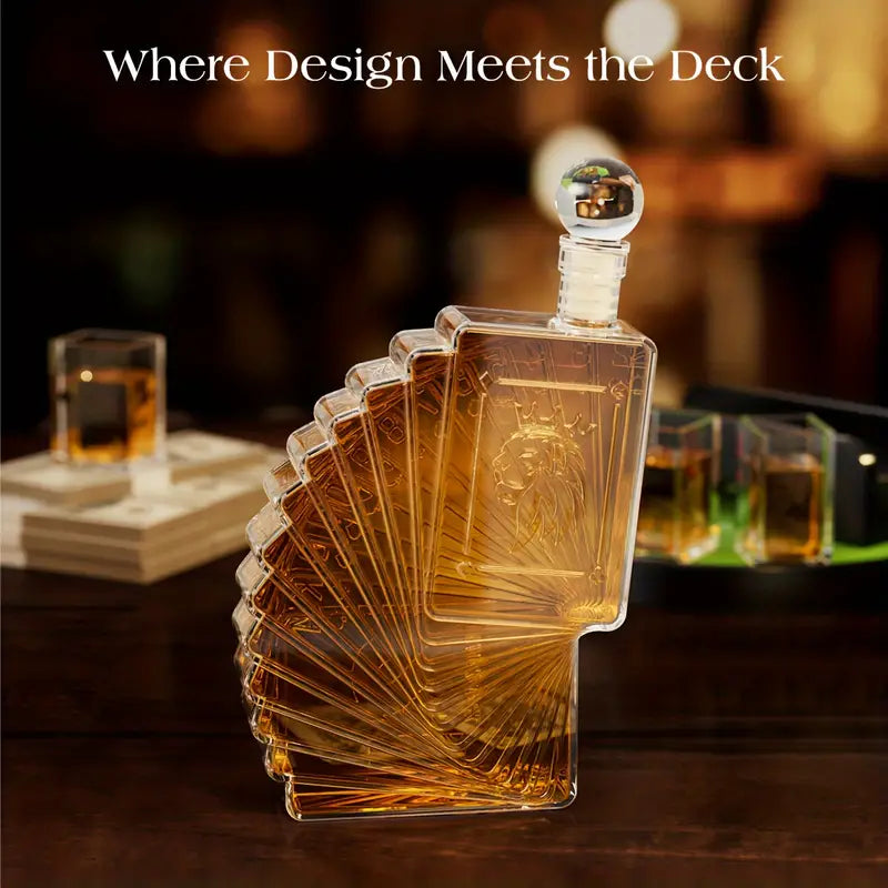 Load image into Gallery viewer, Poker Night Whiskey Decanter Set