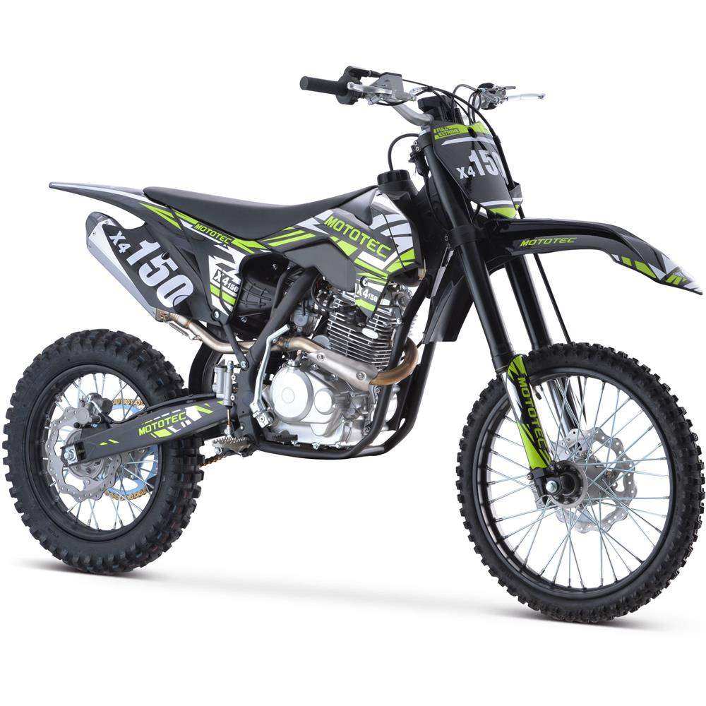Mototec X4 150cc 4-stroke Gas Dirt Bike Black - Skoutley Outdoors LLC