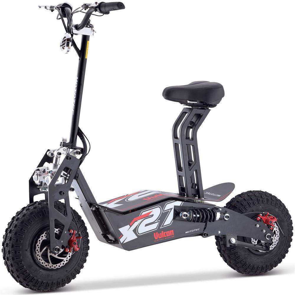 Mototec Vulcan 48v 1600w Electric Scooter Black - Skoutley Outdoors LLC