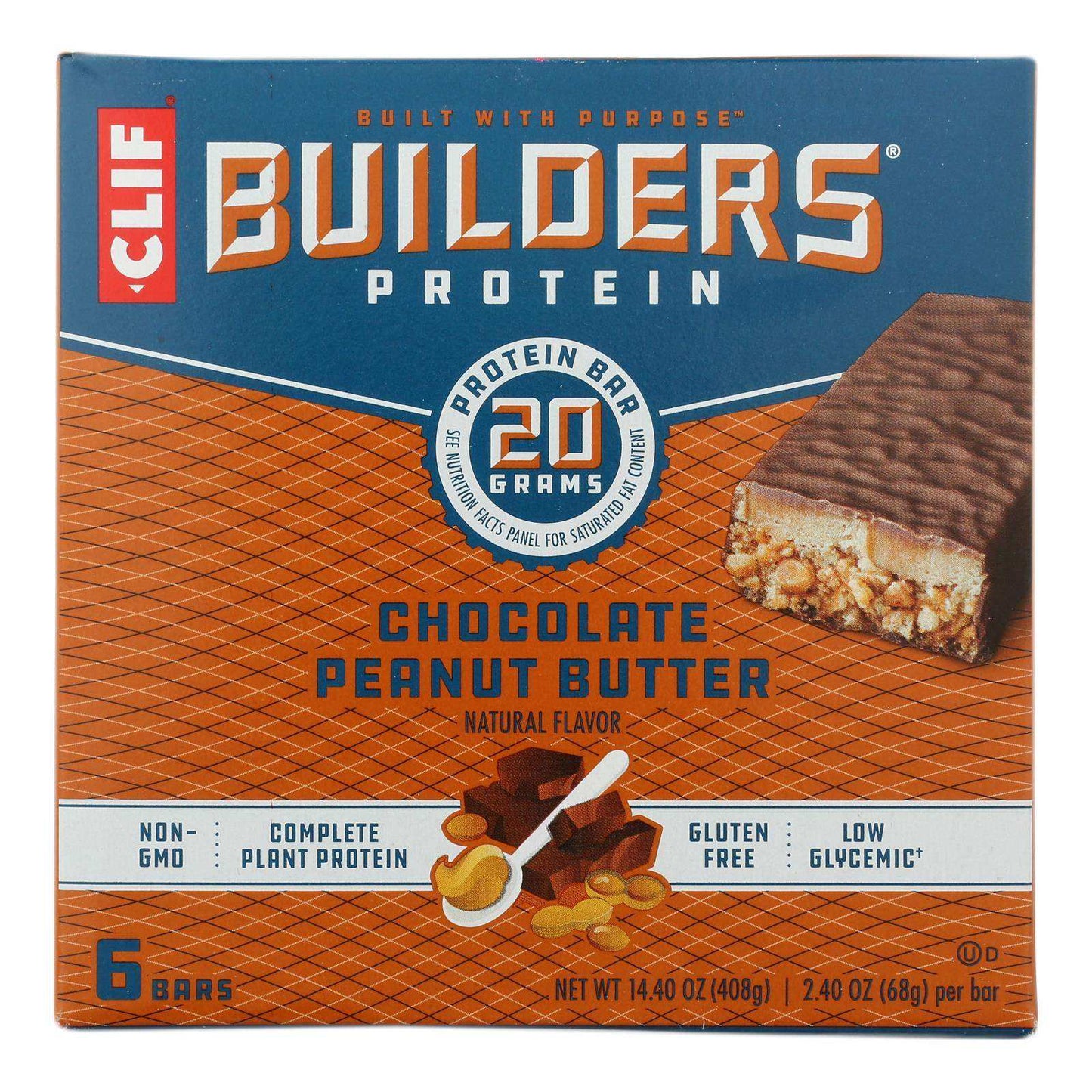 Clif Bar Builder's Protein - Case Of 6 - 6/2.4 Oz - Skoutley Outdoors LLC
