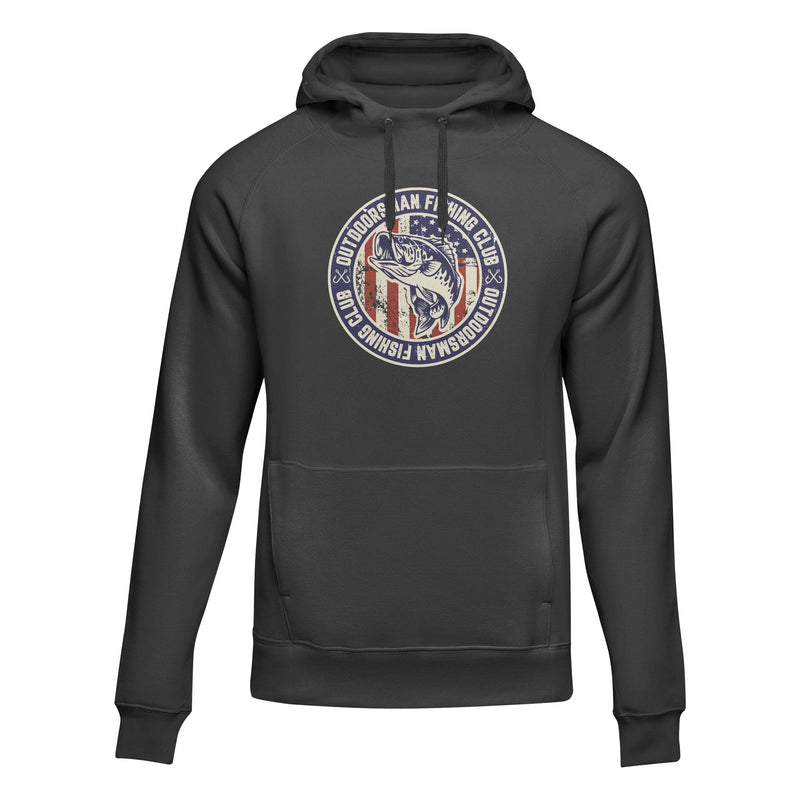 Load image into Gallery viewer, Outdoorsman Fishing Club Patriotic Unisex Hoodie