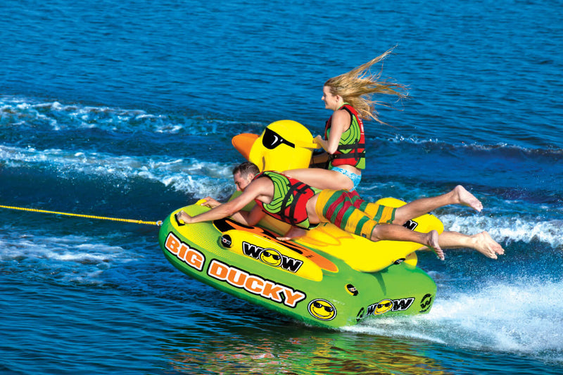 Load image into Gallery viewer, WOW Watersports Big Ducky 3 Person Towable Water Tube For Pool and Lake