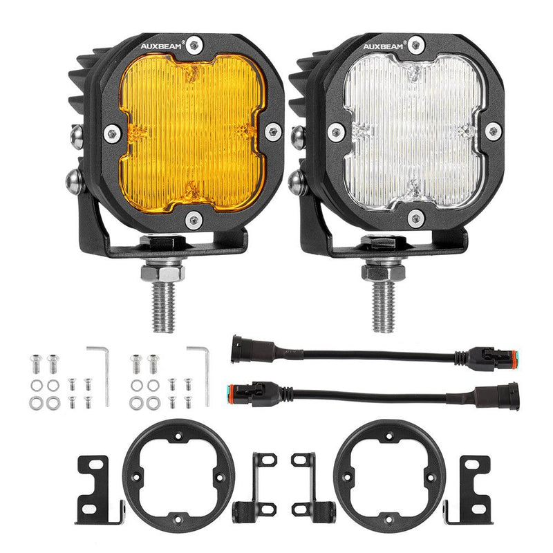 Load image into Gallery viewer, 3" LED Pods Mounting Brackets Flush Mount Brackets Compatible with Toyota Tacoma Tundra 4Runner