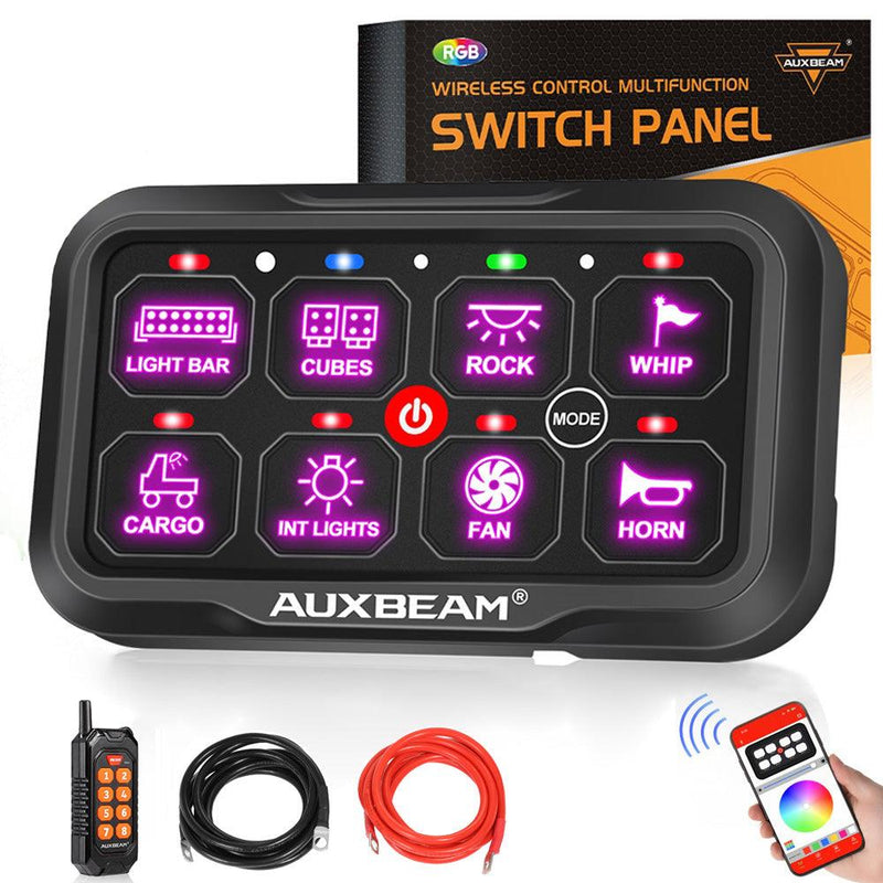 Load image into Gallery viewer, AC-800 RGB Switch Panel with APP&Remote Control, Toggle/ Momentary/ Pulsed Mode Supported