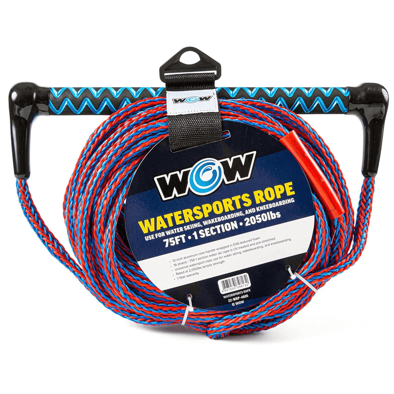 Load image into Gallery viewer, WOW Watersports 75ft Watersports Tow Rope with EVA Handle