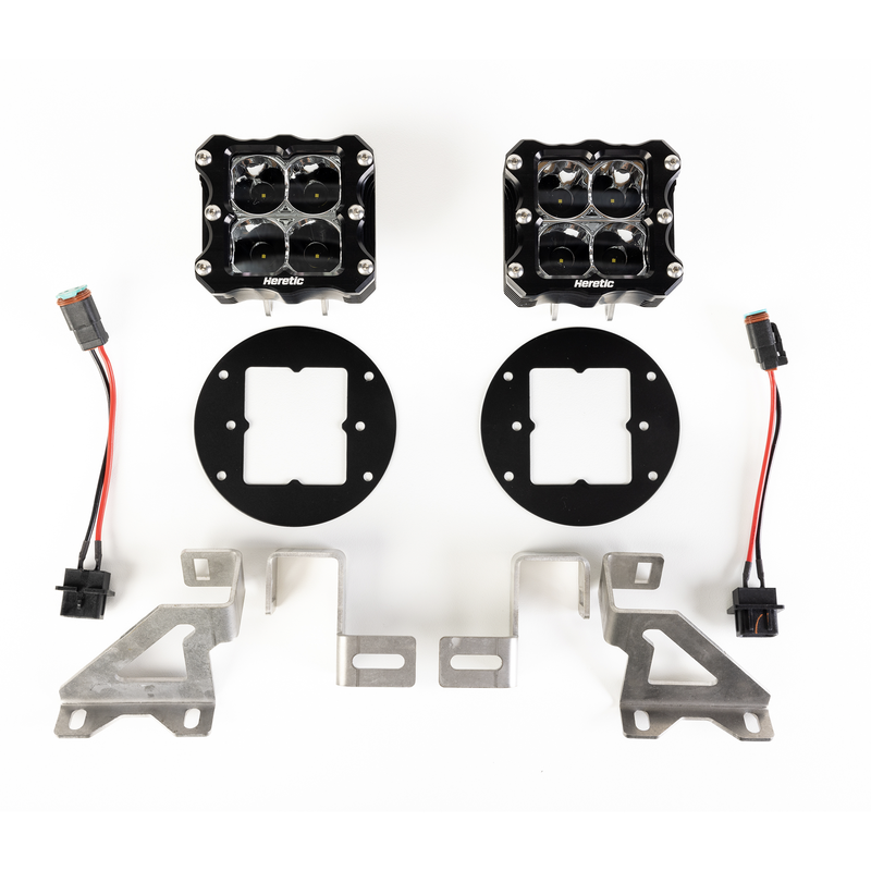 Load image into Gallery viewer, Jeep Gladiator Sport LED Fog Light Kit (2018+) - Plastic Bumper