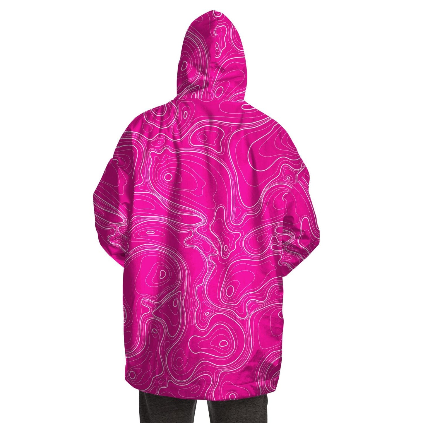 Rad Palm Pink Topographic Snug Hoodie