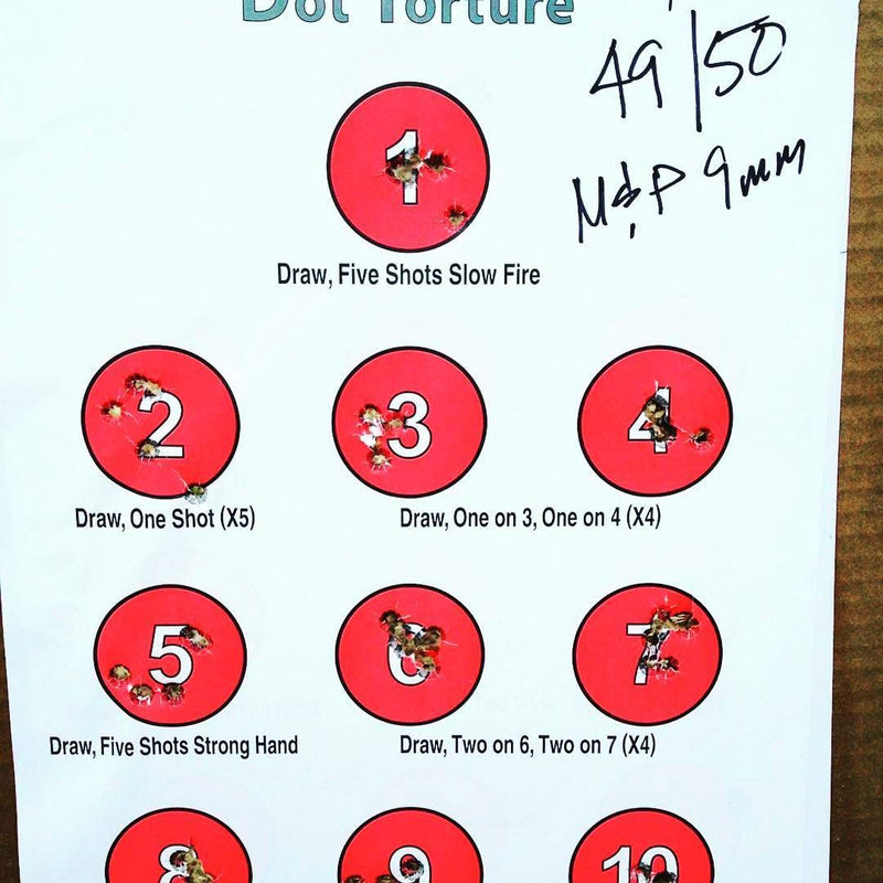 Load image into Gallery viewer, EZ2C Targets #17: Dot Torture Drill 11"x17" Paper Shooting Target USA MADE