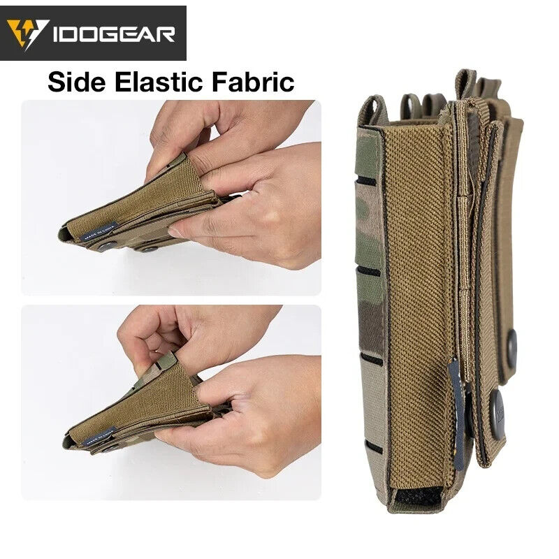 Load image into Gallery viewer, IDOGEAR Tactical Triple Mag Pouch MOLLE, Fits 5.56 & 9mm Magazines, Multi-Color