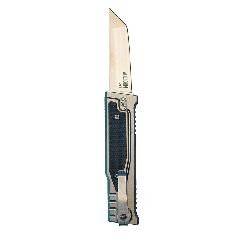 Load image into Gallery viewer, MUCITUP Rampart Tanto Sliding Blade Knife 3" D2 Steel Tactical Steel