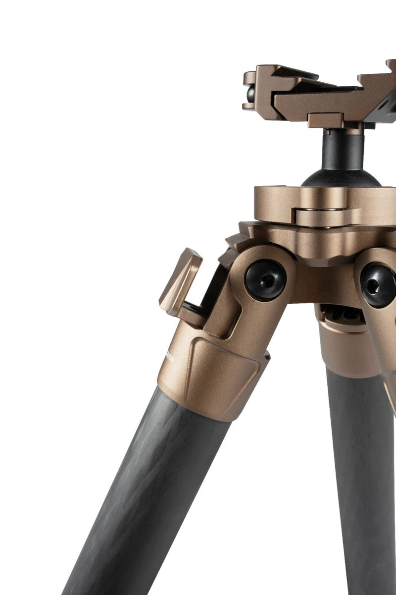 Load image into Gallery viewer, Linkogear HT-324C Carbon Fiber Tripod – Picatinny/Arca, 64" Max, 66lb Capacity - Brown