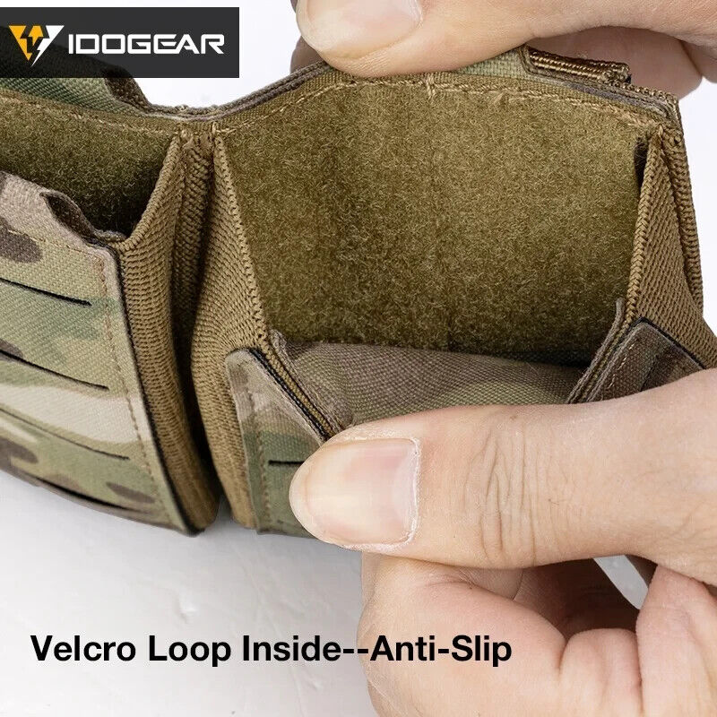 Load image into Gallery viewer, IDOGEAR Tactical Triple Mag Pouch MOLLE, Fits 5.56 & 9mm Magazines, Multi-Color