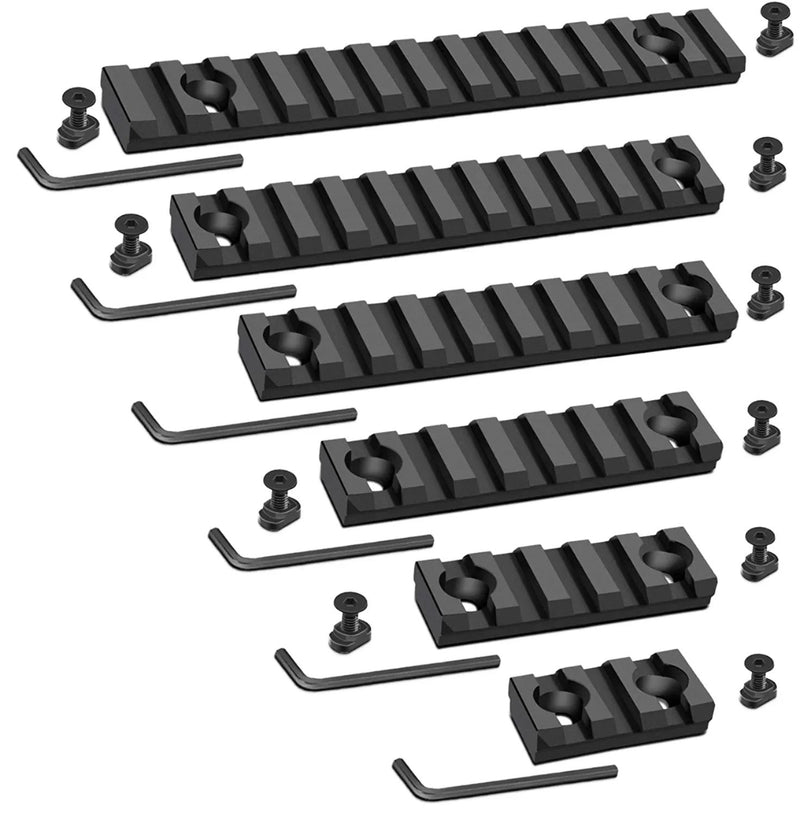 Load image into Gallery viewer, LINKOGEAR MLOK-Style Picatinny Rail 3-13 Slot 6061-T6 Aluminum + Hardware Tool