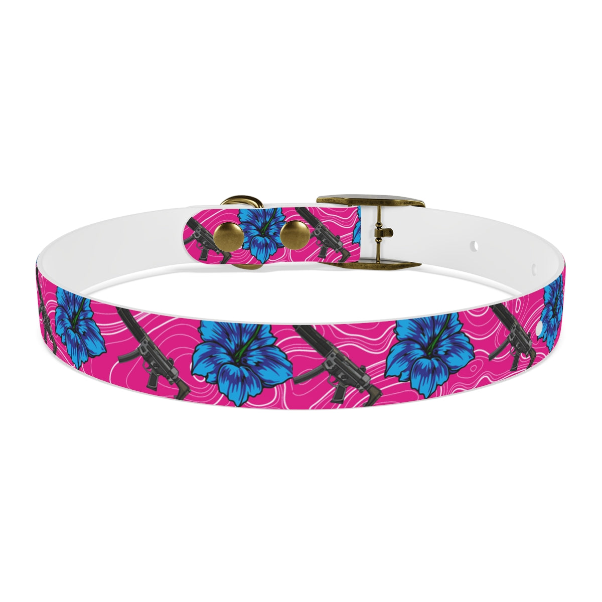 Rad Palm High Capacity Hibiscus Dog Collar