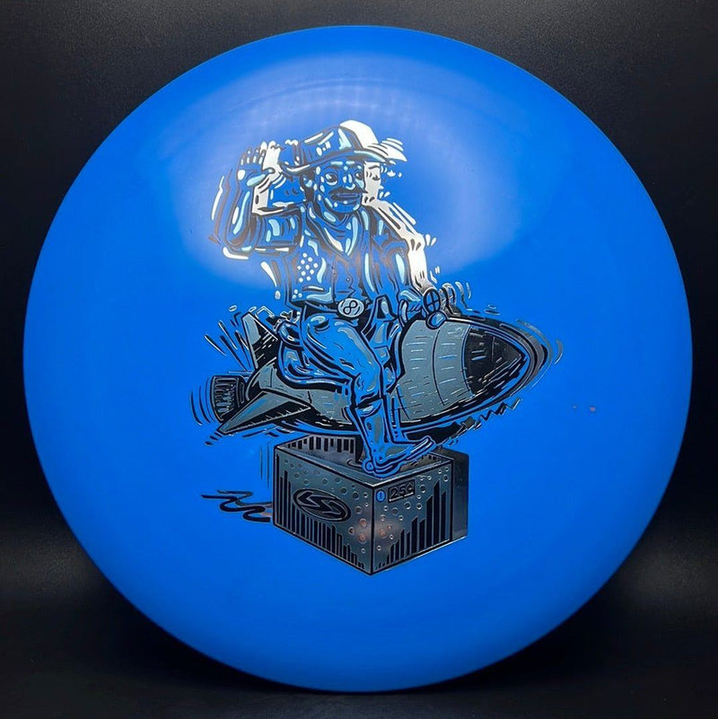 Load image into Gallery viewer, Alpha Curl - "Ride Em Rocket Cowboy" Triple Foil