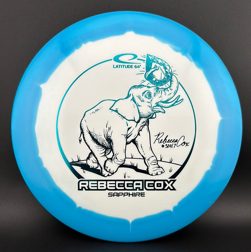 Load image into Gallery viewer, Gold Orbit Sapphire - Rebecca Cox 2024 Tour Series