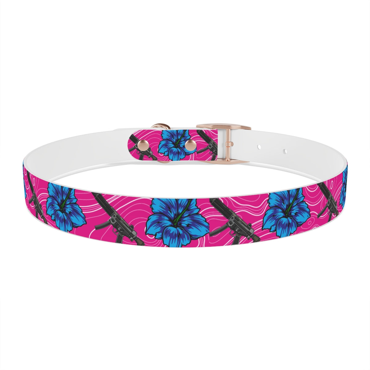Rad Palm High Capacity Hibiscus Dog Collar