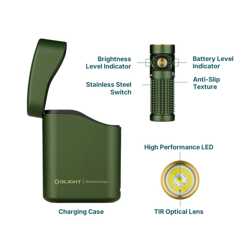 Load image into Gallery viewer, Olight Baton 4 EDC Flashlight 1300 Lumens Rechargeable Compact