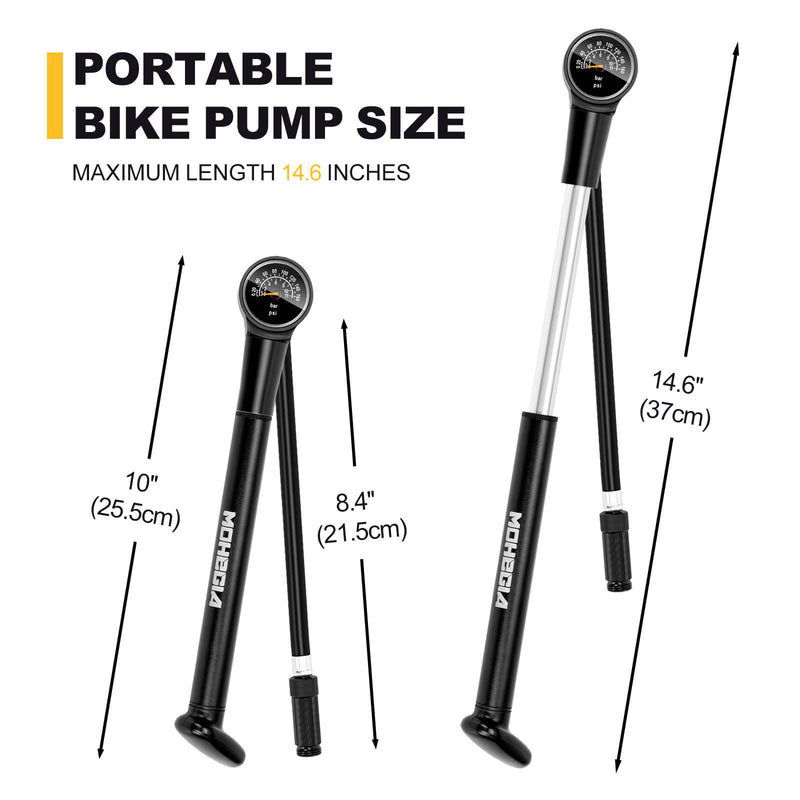 Load image into Gallery viewer, Bike Frame Hand Pump - 160 PSI