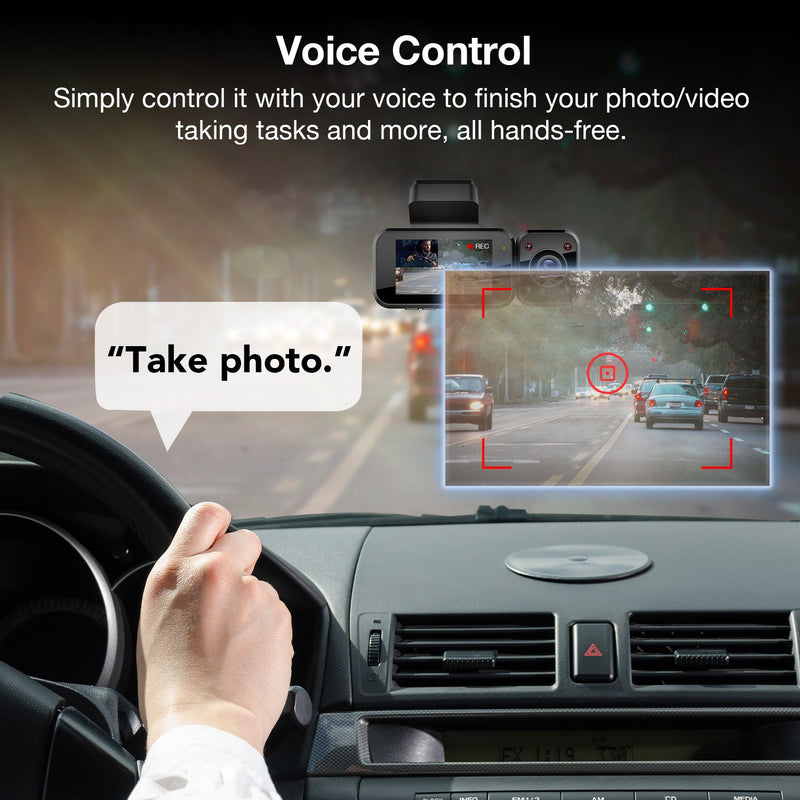 Load image into Gallery viewer, REXING V5C Plus Dash Cam Front 4K & 1080p Cabin Camera w/ Modular Capabilities, WiFi, and GPS