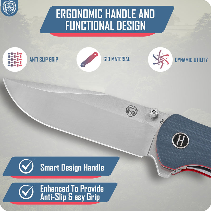 Load image into Gallery viewer, The Wrangler Folding Pocket Knife Giftset for Men and Women (Silver and Red)