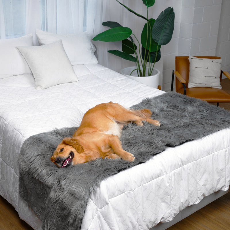 Load image into Gallery viewer, PupProtector™ Waterproof Bed Runner - Charcoal Grey