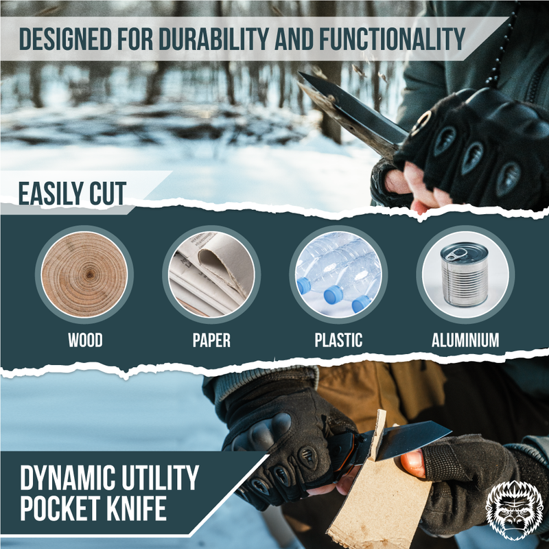Load image into Gallery viewer, The Clip Point, Pioneer, Wild Trail Folding Pocket Knife Giftset Combo (Silver and Black)