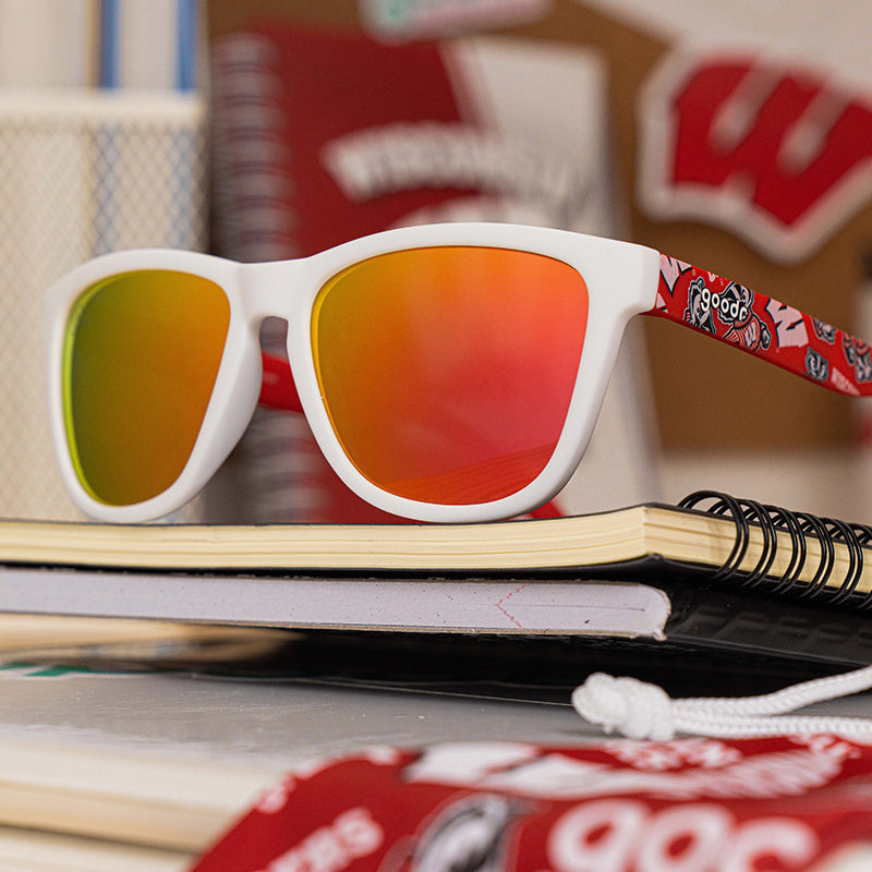 Load image into Gallery viewer, "Bucky Vision" Wisconsin Collegiate OG Polarized Sunglasses