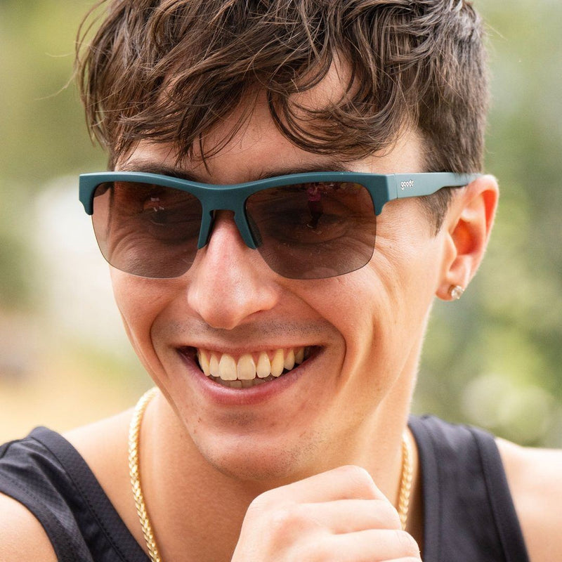 Load image into Gallery viewer, "Lawn Mower Drag Race" Flex G Polarized Sunglasses