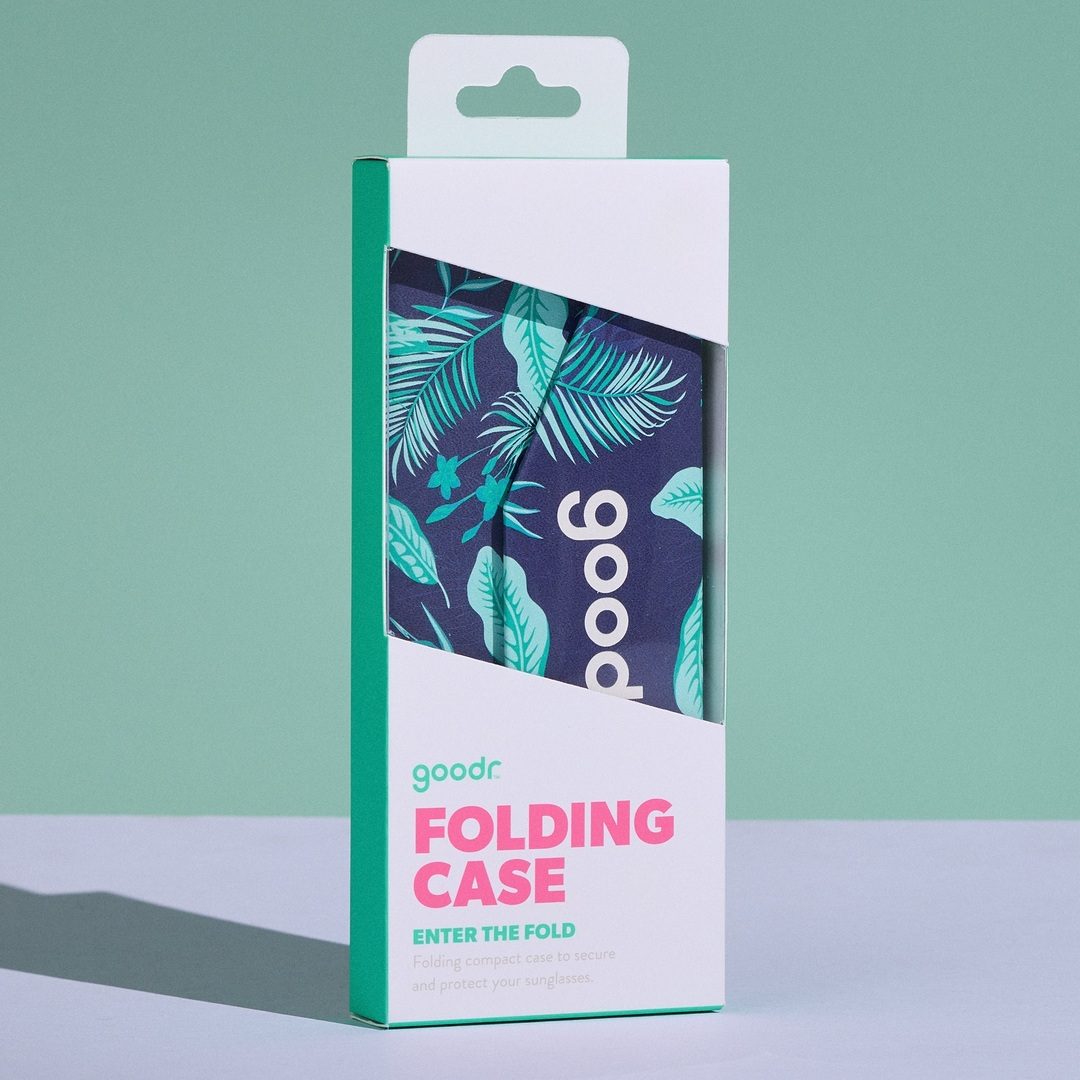 "Enter The Fold” Folding Sunglasses Case