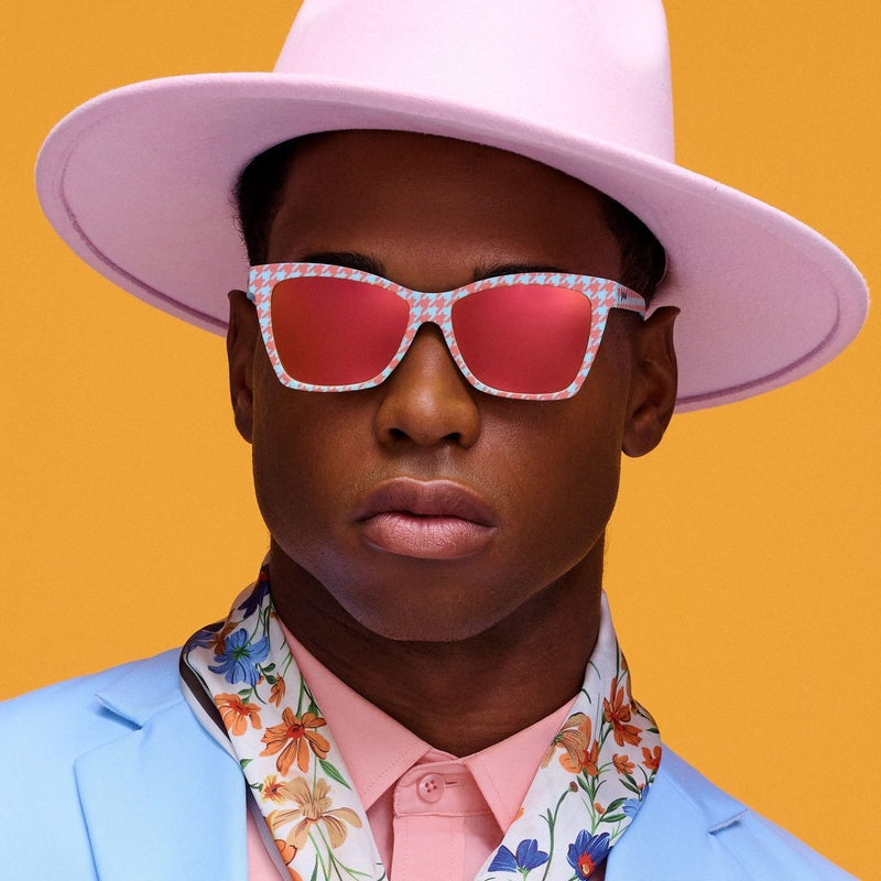 Load image into Gallery viewer, "The Truth About Houndstooth" Polarized Pop G Sunglasses