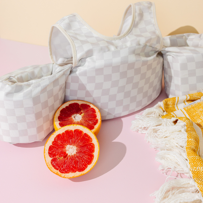 Load image into Gallery viewer, Neutral Checkered Kids Float