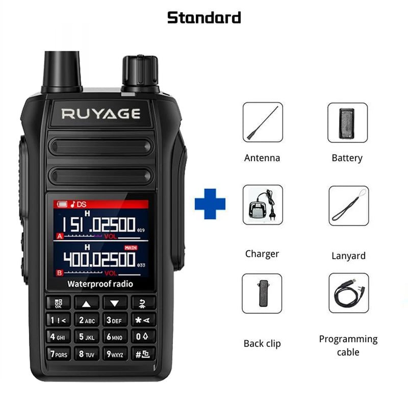 Load image into Gallery viewer, Ruyage UV5D IP67 Waterproof Rugged Long Range Two Way Radio Walkie Talkie