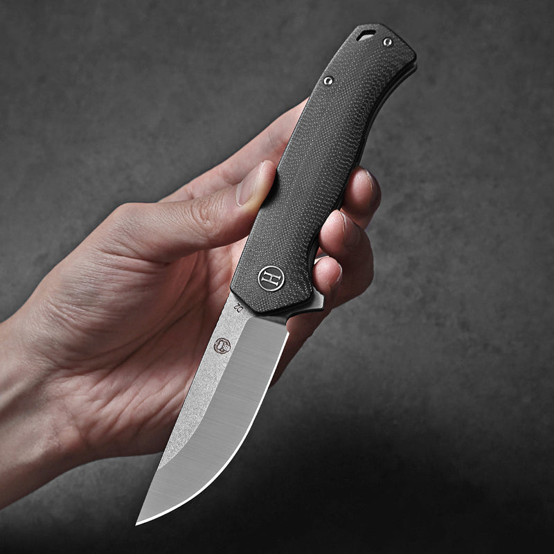 Load image into Gallery viewer, The Pathfinder Folding Pocket Knife Giftset for Men and Women (Black and Silver)