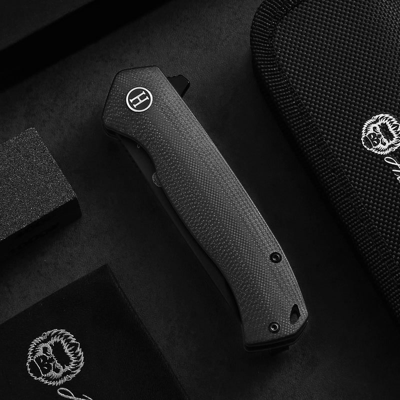 Load image into Gallery viewer, The Pathfinder Folding Pocket Knife Giftset for Men and Women (Black and Blue)