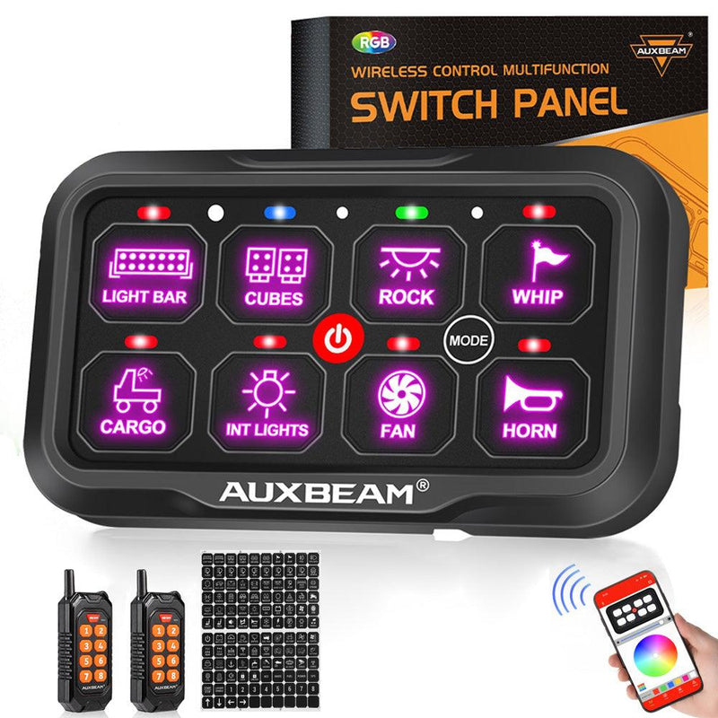 Load image into Gallery viewer, AC-800 RGB Switch Panel with APP&Remote Control, Toggle/ Momentary/ Pulsed Mode Supported