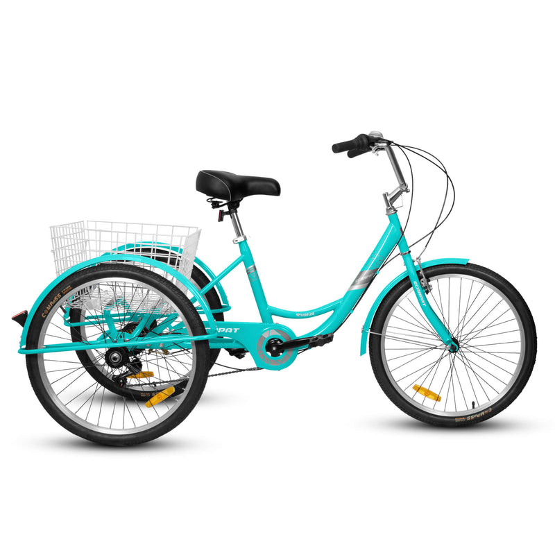 Load image into Gallery viewer, Ecarpat 24“ 7-Speed Adult Tricycle
