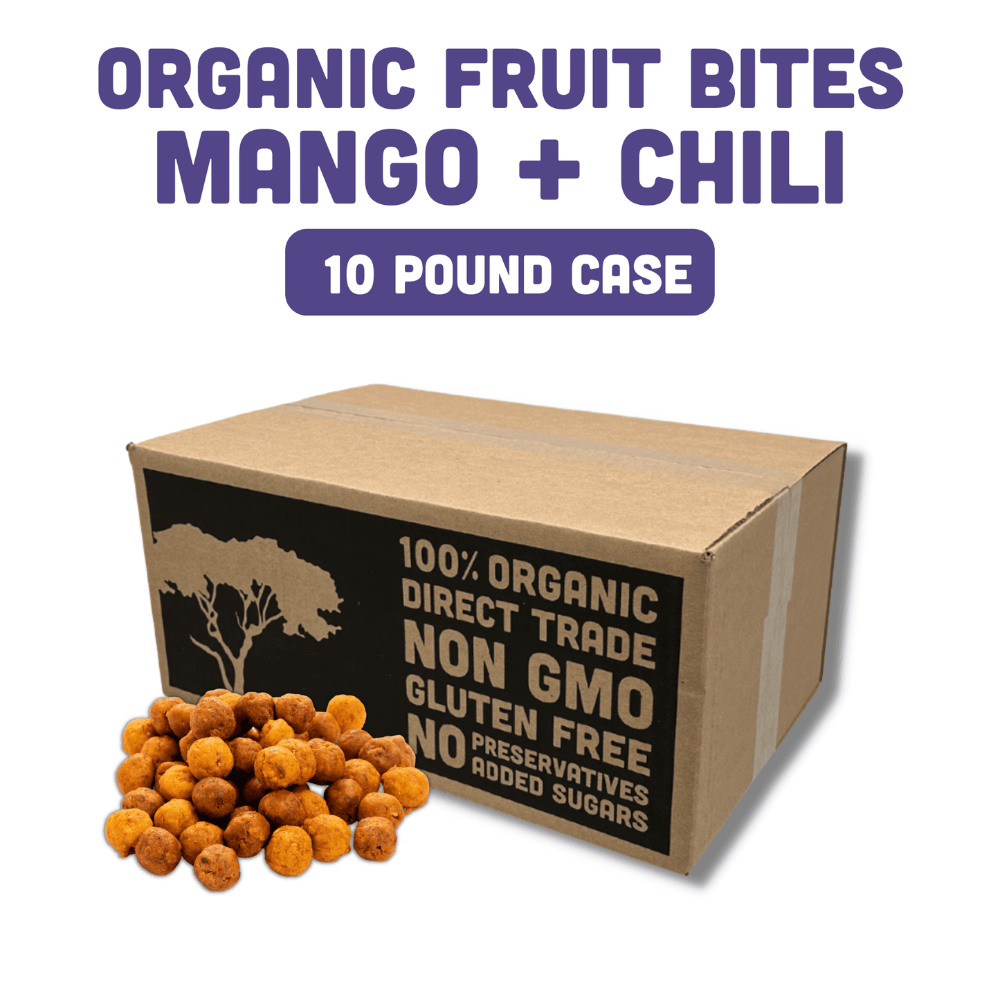 Organic Fruit Bites: Mango & Chili - Skoutley Outdoors LLC