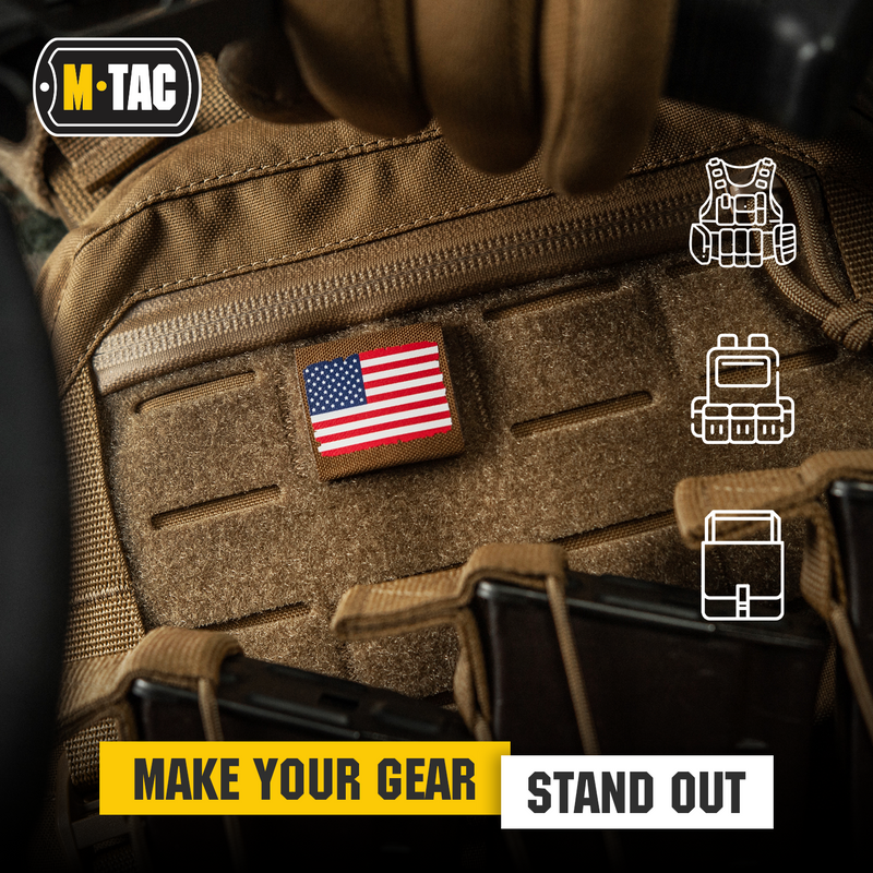 Load image into Gallery viewer, M-Tac Molle Morale Patch USA Flag - Tactical Military Badge