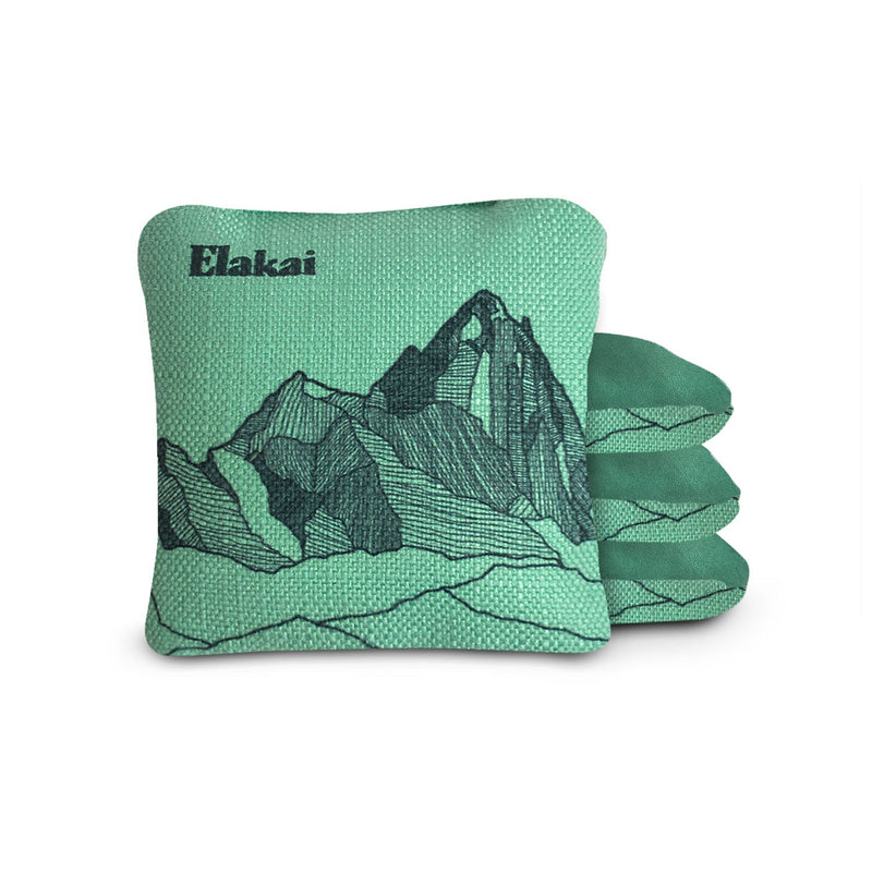 Load image into Gallery viewer, 6-in Dual-Sided Cornhole Bags | Mt. Elakai Design Collection